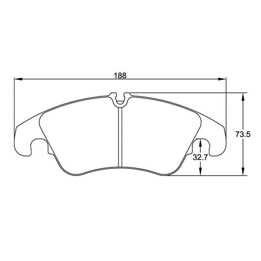 Pagid U-8096 Yellow Racing Pad - RS19 Compound - FastLap Supply