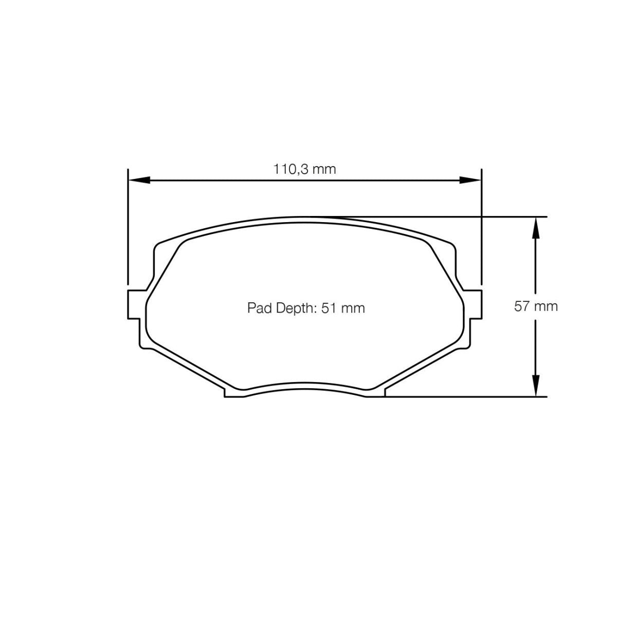 Pagid U-8127 Yellow Racing Pad - RS29 Compound - FastLap Supply