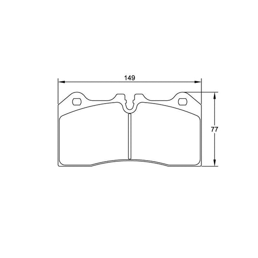 Pagid U-8187 Racing Pad For Ceramic Rotors - RSC-1 Compound - FastLap Supply