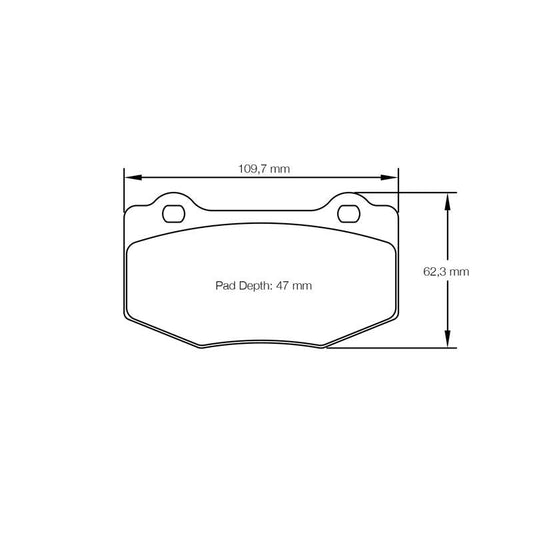 Pagid U-8208 Yellow Racing Pad - RS29 Compound - FastLap Supply