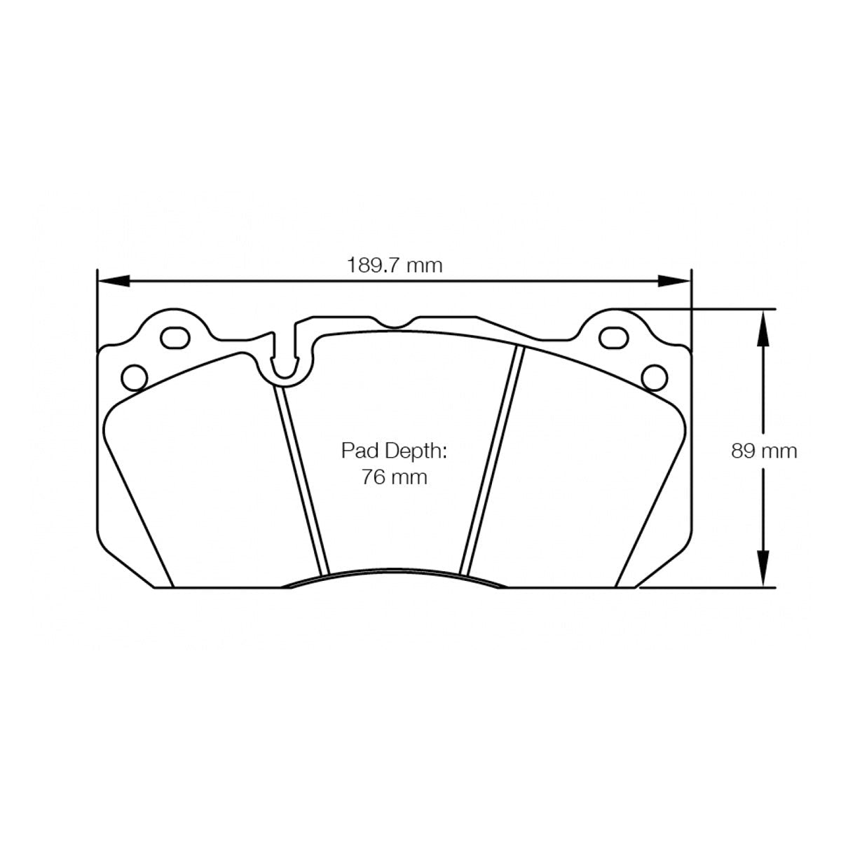 Pagid U-8239 Yellow Racing Pad - RS29 Compound - FastLap Supply