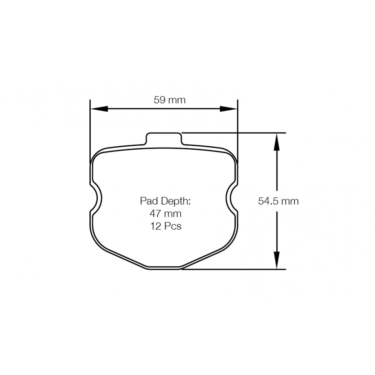 Pagid U-8240 Racing Pad - RSL-29 Compound - FastLap Supply