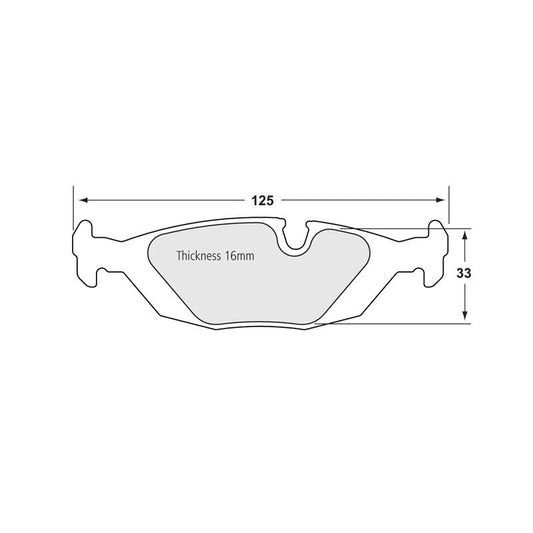 Performance Friction 0279.08.16.44 Racing Pad - 08 Compound - FastLap Supply