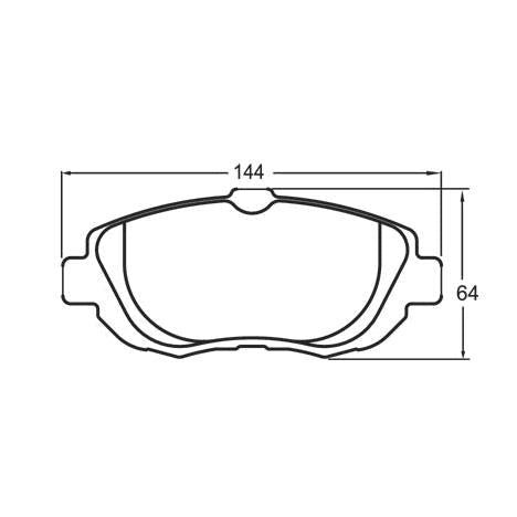 Performance Friction 0619.90.17.04 Racing Pad - 97 Compound - FastLap Supply