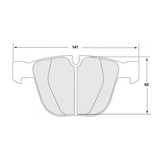 Performance Friction 0919.08.16.44 Racing Pad - 08 Compound - FastLap Supply