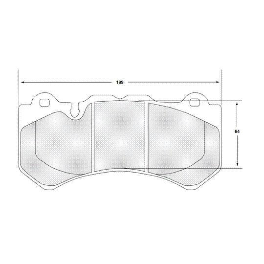 Performance Friction 4362.08.19.44 Racing Pad - 08 Compound - FastLap Supply