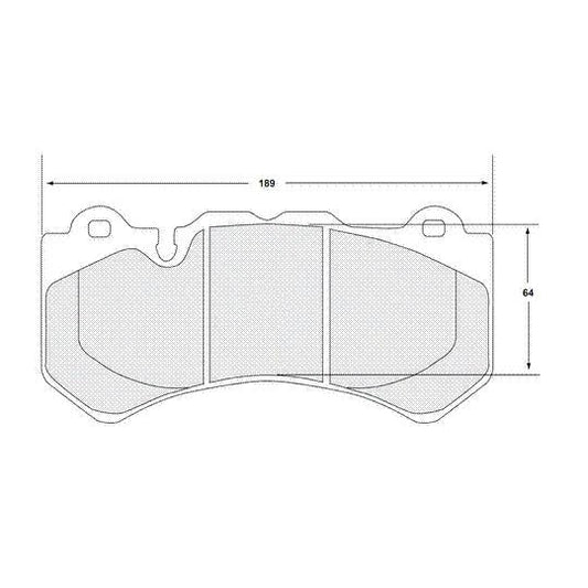 Performance Friction 4362.08.19.44 Racing Pad - 08 Compound - FastLap Supply