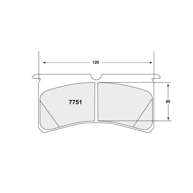 Performance Friction 7751.13.20.44 Racing Pad - 13 Compound - FastLap Supply