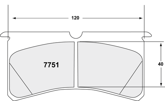 Performance Friction 7751.97.20.44 Racing Pad - 97 Compound - FastLap Supply
