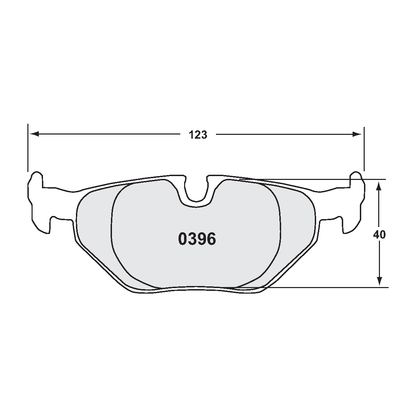 PFC BMW E36/E46 Rear Brake Pads - 11 Compound - 0396.11.17.44 - FastLap Supply