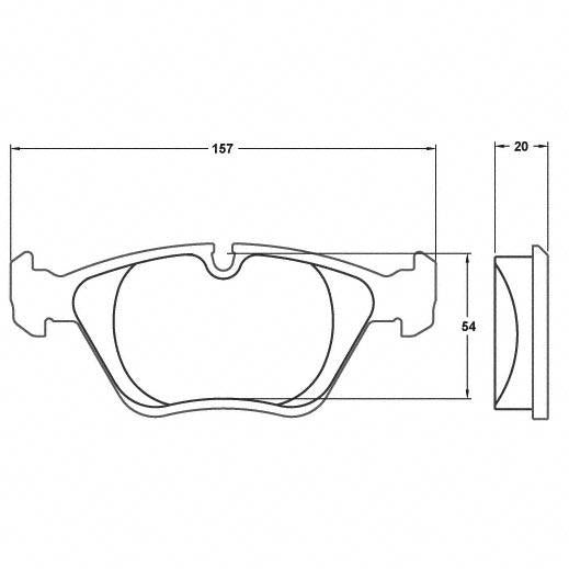 PFC BMW E46, E36 M3 Front Brake Pads - 08 Compound - 0394.08.20.44 - FastLap Supply