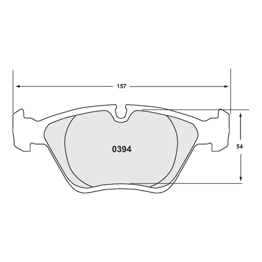 PFC BMW E46, E36 M3 Front Brake Pads - 08 Compound - 0394.08.20.44 - FastLap Supply