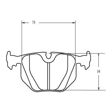 PFC BMW Spec E46, M3 Rear Brake Pads - 08 Compound - 0548.08.16.44 - FastLap Supply