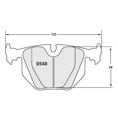 PFC BMW Spec E46, M3 Rear Brake Pads - 332 Compound - 0548.332.16.44 - FastLap Supply