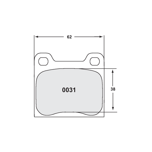 PFC Classic Porsche 911 1969-83 Rear Brake Pads - 11 Compound - 0031.11.15.44 - FastLap Supply
