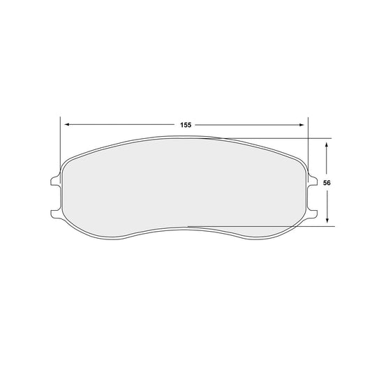 PFC Porsche 991 Cup / Cayman GT4 Clubsport Front Brake Pads - 331 Compound - 7968.331.28.44 - FastLap Supply