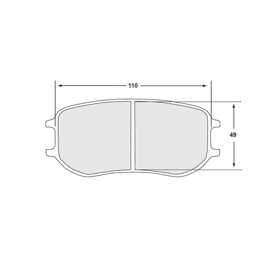 PFC Porsche 991 Cup / Cayman GT4 Clubsport Rear Brake Pads - 11 Compound - 7969.11.26.44 - FastLap Supply