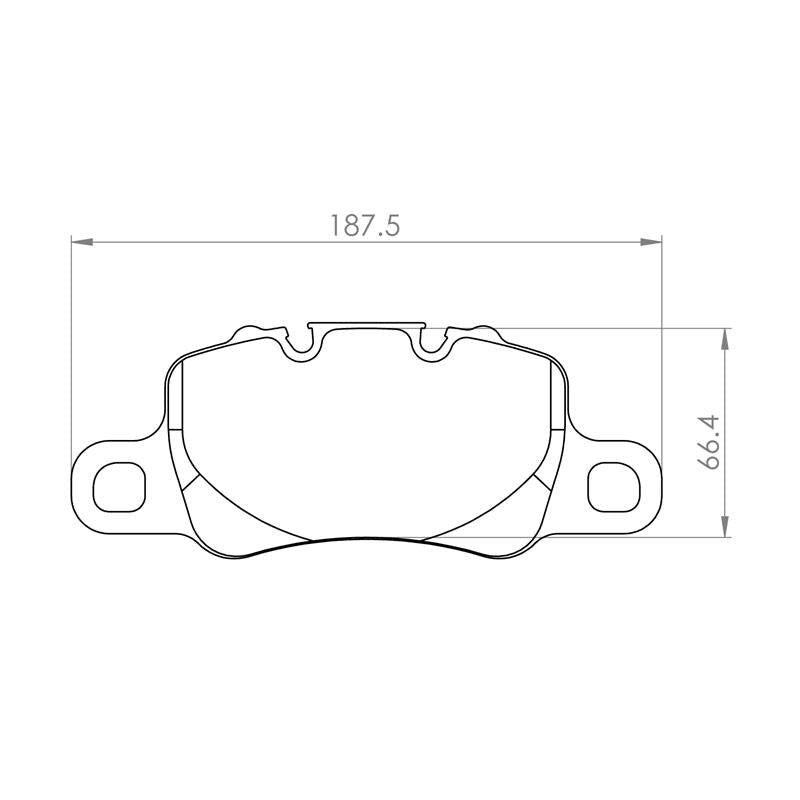 PFC Porsche 991/992 GT3 / Cayman GT4 Rear Brake Pads - 11 Compound - 7727.11.18.44 - FastLap Supply
