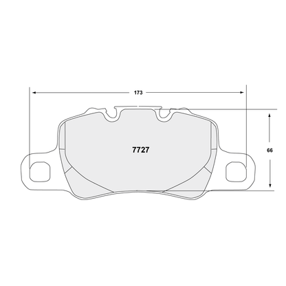 PFC Porsche 991/992 GT3 / Cayman GT4 Rear Brake Pads - 11 Compound - 7727.11.18.44 - FastLap Supply