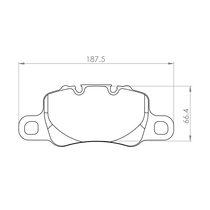 PFC Porsche 991/992 GT3 / Cayman GT4 Rear Brake Pads - 332 Compound - 7727.332.18.44 - FastLap Supply