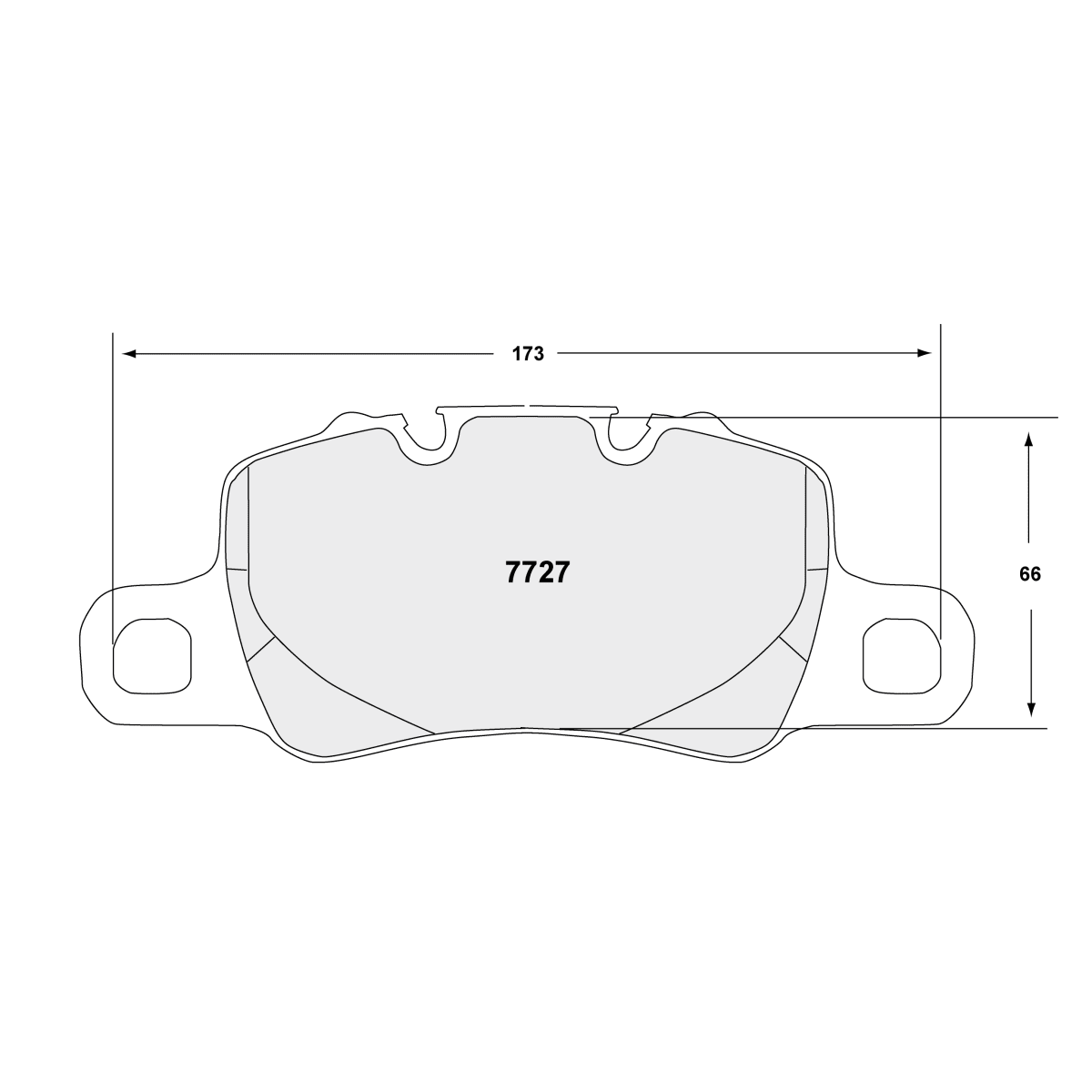 PFC Porsche 991/992 GT3 / Cayman GT4 Rear Brake Pads - 332 Compound - 7727.332.18.44 - FastLap Supply