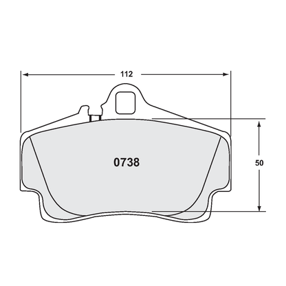 PFC Porsche 996/997, 986/987 Boxster/Cayman Rear Brake Pads - 332 Compound - 0738.332.16.44 - FastLap Supply