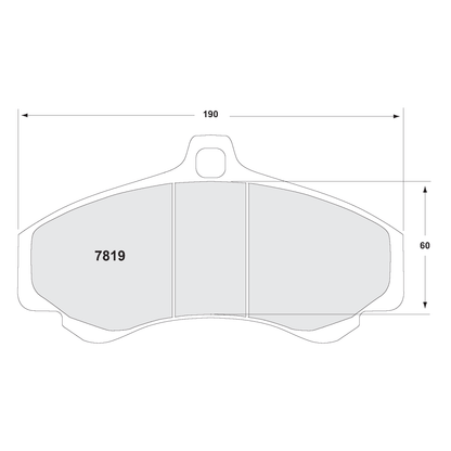 PFC Porsche 996/997 GT2 GT3 Turbo Front Brake Pads - 331 Compound - 7819.331.17.44 - FastLap Supply