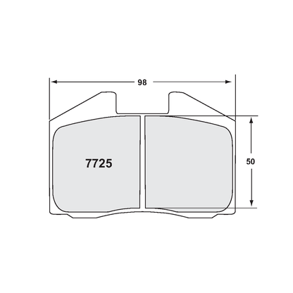 PFC Porsche / Ferrari Front & Rear Brake Pads - 08 Compound - 7725.08.18.44 (0345-shape) - FastLap Supply