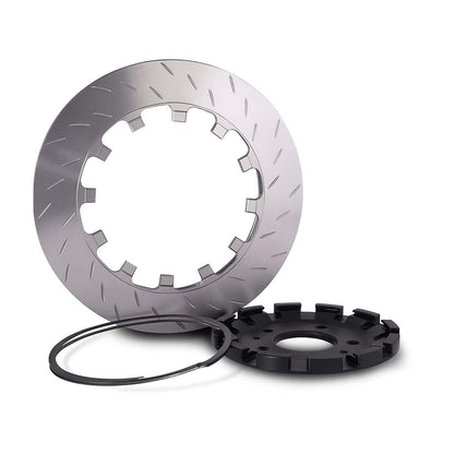 PFC Rear V3 Slotted Rotor/Hat Assembly - Left - Porsche 997 GT3 - FastLap Supply