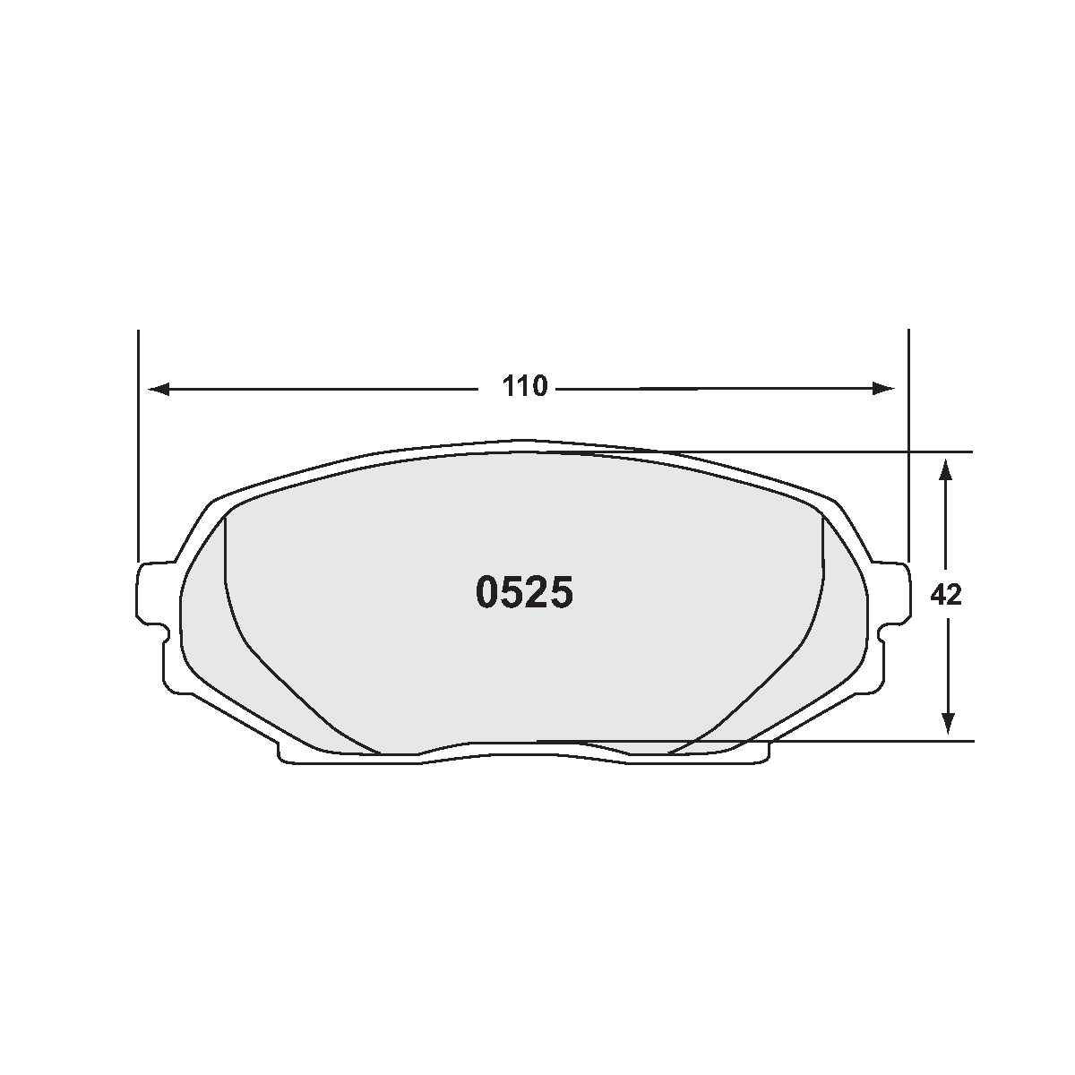 PFC Spec Miata (NA 1.6L) Front Brake Pads - 08 Compound - 0525.08.14.44 - FastLap Supply