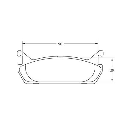 PFC Spec Miata (NA 1.6L) Rear Brake Pads - 97 Compound - 0458.97.13.44 - FastLap Supply