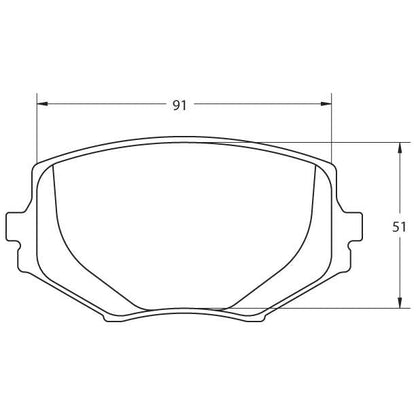 PFC Spec Miata (NA/NB 1.8L) Front Brake Pads - 11 Compound - 0635.11.13.44 - FastLap Supply