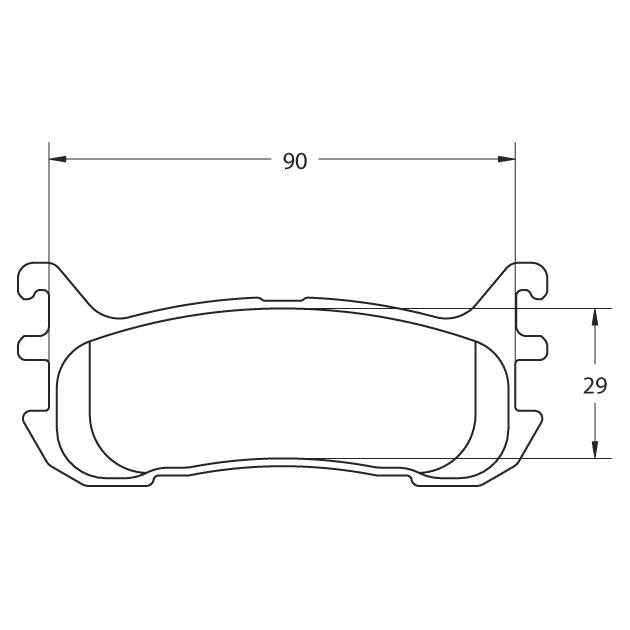 PFC Spec Miata (NA/NB 1.8L) Rear Brake Pads - 97 Compound - 0636.97.13.44 - FastLap Supply