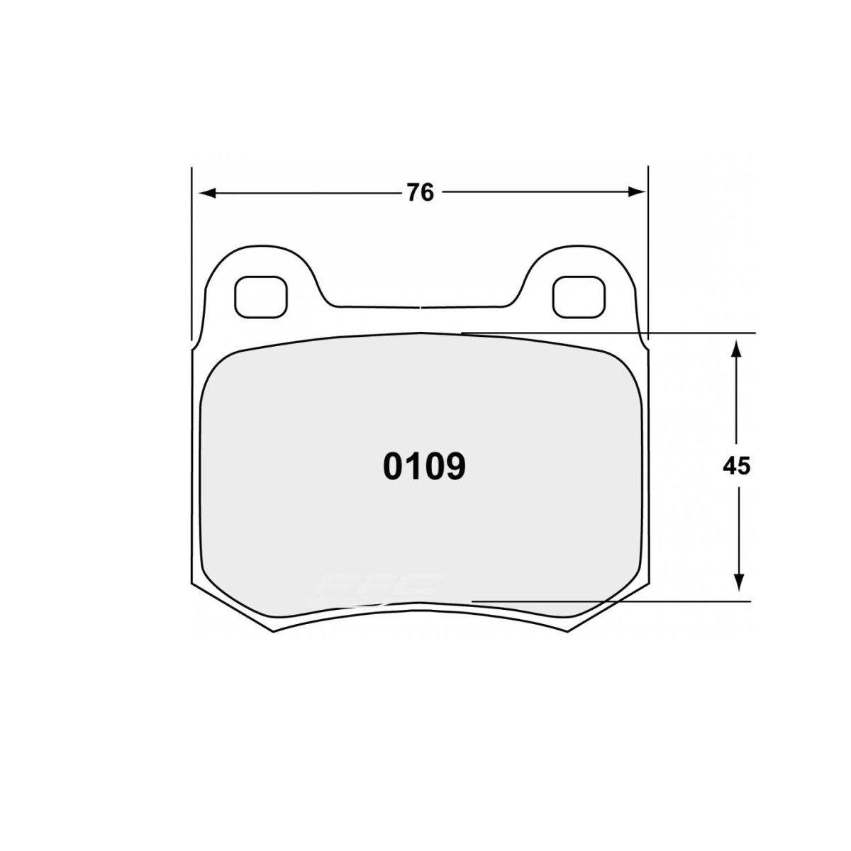 PFC Subaru Impreza WRX STI (2001-2014) Rear Brake Pads - 08 Compound - 0109.08.16.44 - FastLap Supply