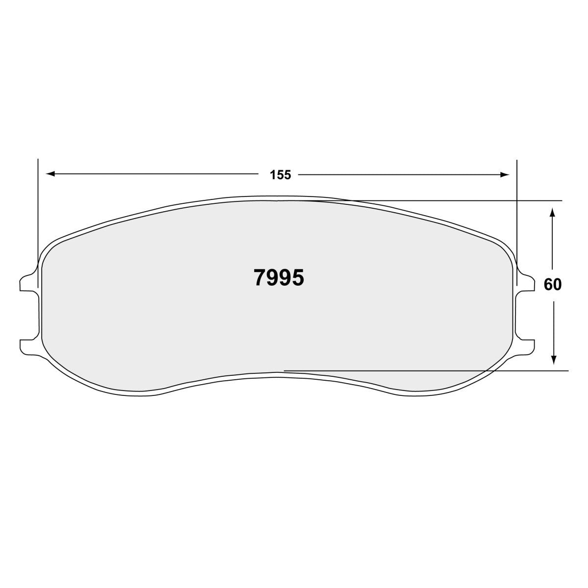 PFC ZR95 Porsche Caliper Brake Pads - 11 Compound - 7995.11.22.44 - FastLap Supply