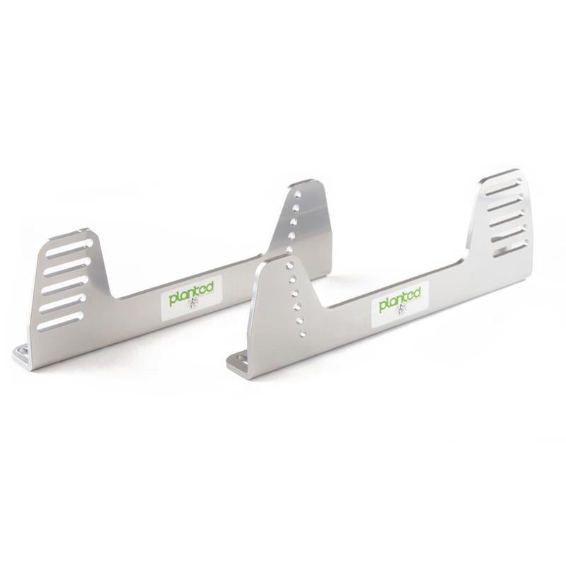 Planted Straight / 90 Degree Aluminum Seat Side Mount Bracket - Grey - FastLap Supply