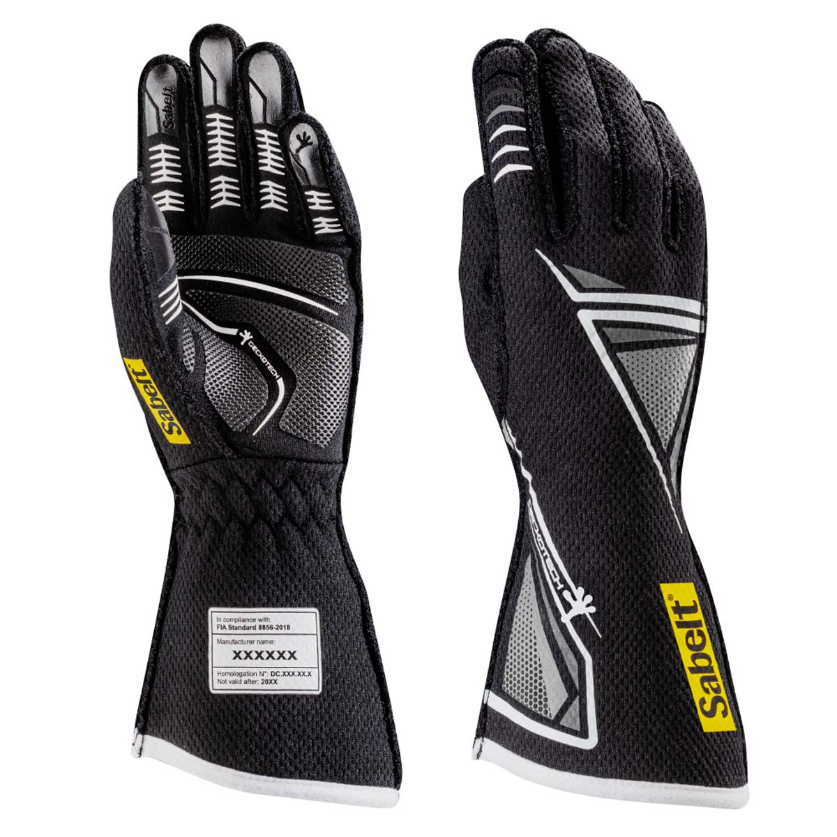 Sabelt Hero Geckotech TG-11 Fire-Resistant Racing Gloves - FIA 8856-2018 - FastLap Supply