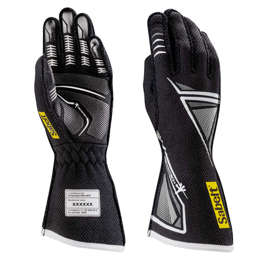Sabelt Hero Geckotech TG-11 Fire-Resistant Racing Gloves - FIA 8856-2018 - FastLap Supply