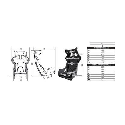 Sabelt X-Pad FIA Racing Seat - FastLap Supply