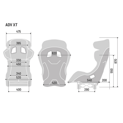 Sparco ADV XT FIA 8862-2009 Racing Seat - FastLap Supply