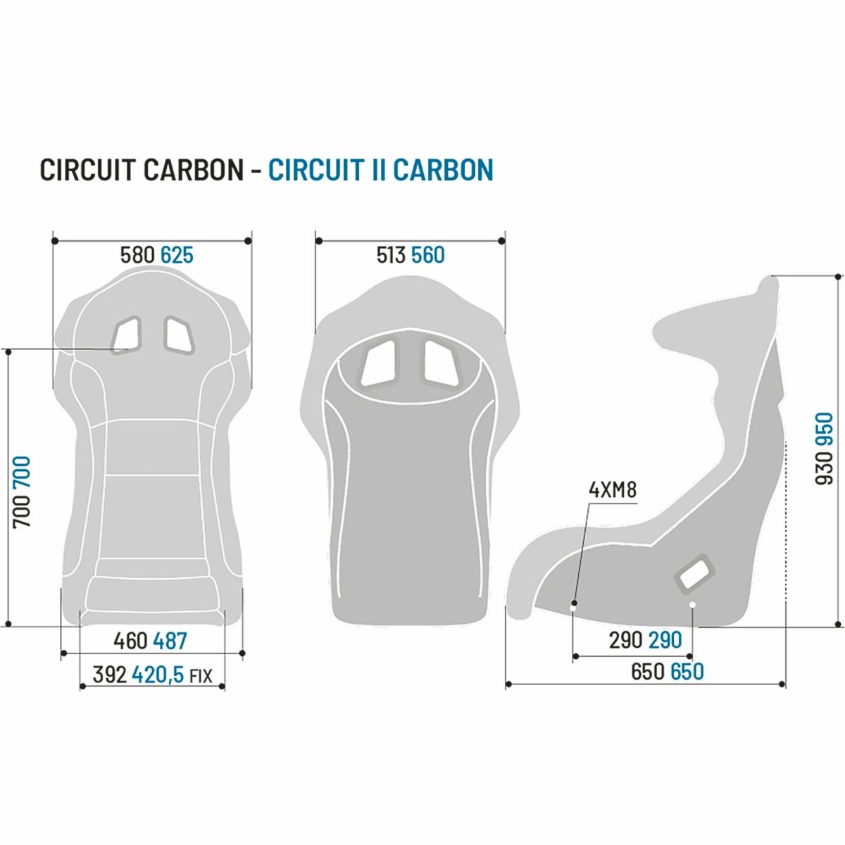 Sparco Circuit II Carbon Racing Seat - FastLap Supply