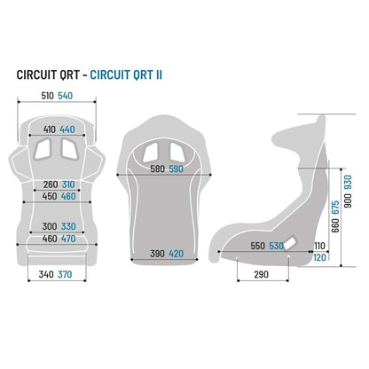 Sparco Circuit QRT Fiberglass Racing Seat - FastLap Supply