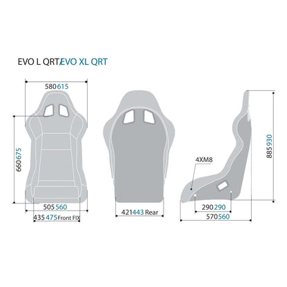 Sparco Evo L QRT X Fiberglass Racing Seat - FastLap Supply