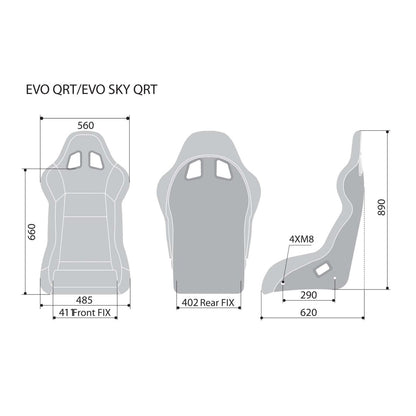 Sparco Evo QRT Fiberglass Racing Seat - FastLap Supply