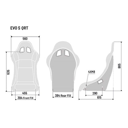 Sparco Evo S QRT Fiberglass Racing Seat - FastLap Supply