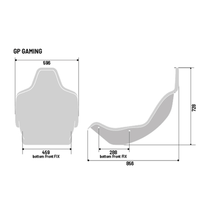 Sparco GP Sky Gaming Seat (Not FIA) - Black Vinyl - FastLap Supply