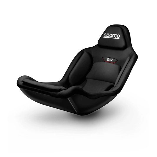 Sparco GP Sky Gaming Seat (Not FIA) - Black Vinyl - FastLap Supply