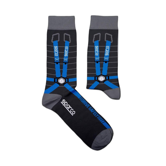 Sparco Harnesses Iconic Design Socks (Size: Large/X-Large) - FastLap Supply