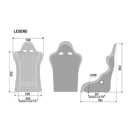 Sparco Martini Legend Kevlar Racing Seat - FastLap Supply