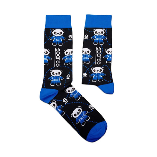 Sparco Panda Iconic Design Socks (Size: Large/X-Large) - FastLap Supply